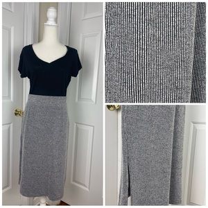 Midi Ribbed Skirt